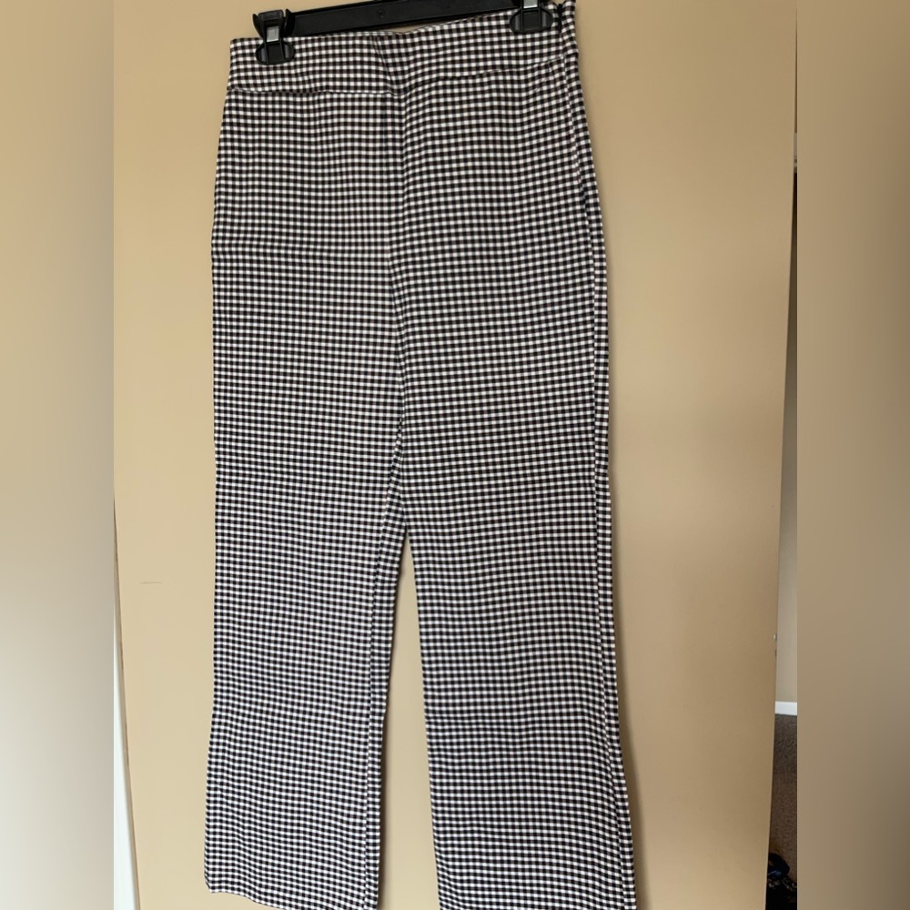 FOREVER 21 flare gingham print pant